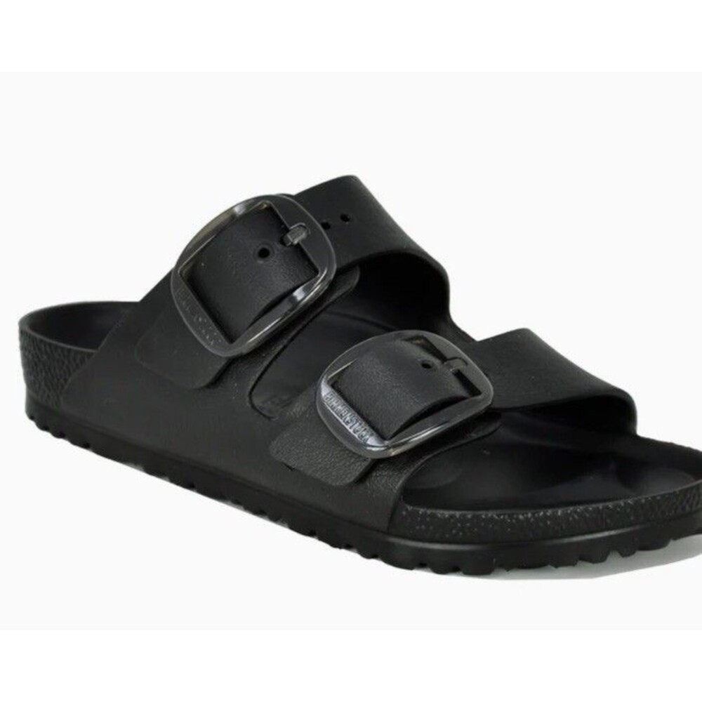 New Birkenstock Arizona Black Big Buckle Leather Sandals 45 Men’s 11-11.5